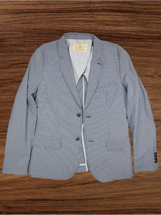 Nifty genius Other - Nifty Genius Men’s Lightweight Navy Blue Micro-check Jacket. Size Small